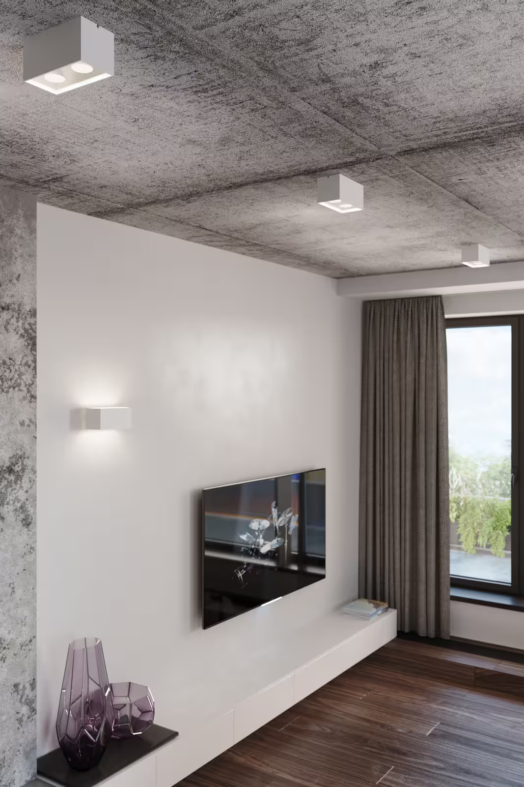 Quad Maxi Wall Light