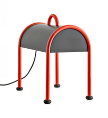 Valigia Table & Floor Lamp in Black & Red