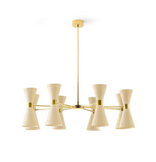 Megafono Ø99cm Pendant Chandelier in Gold