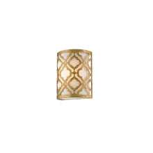 Arabella 1-Light Wall Light in Distressed Gold with Ivory Shade