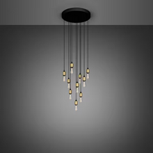 Heavy Metal 10-Light CASCADE Surface Pendant Chandelier