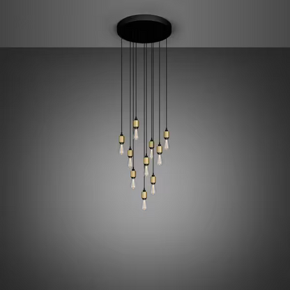Heavy Metal 10-Light CASCADE Surface Pendant Chandelier