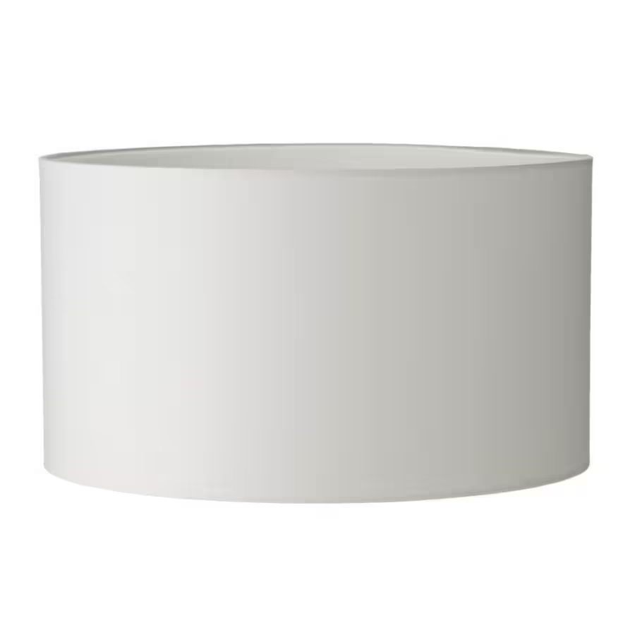Tuscan 40cm Cotton Cylinder Shade in Ivory
