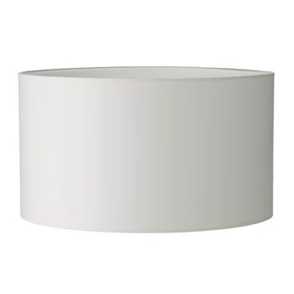 Tuscan 40cm Cotton Cylinder Shade in Ivory