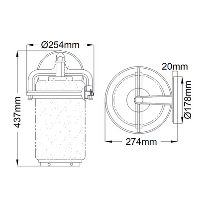 Andover 1-Light Wall Lantern