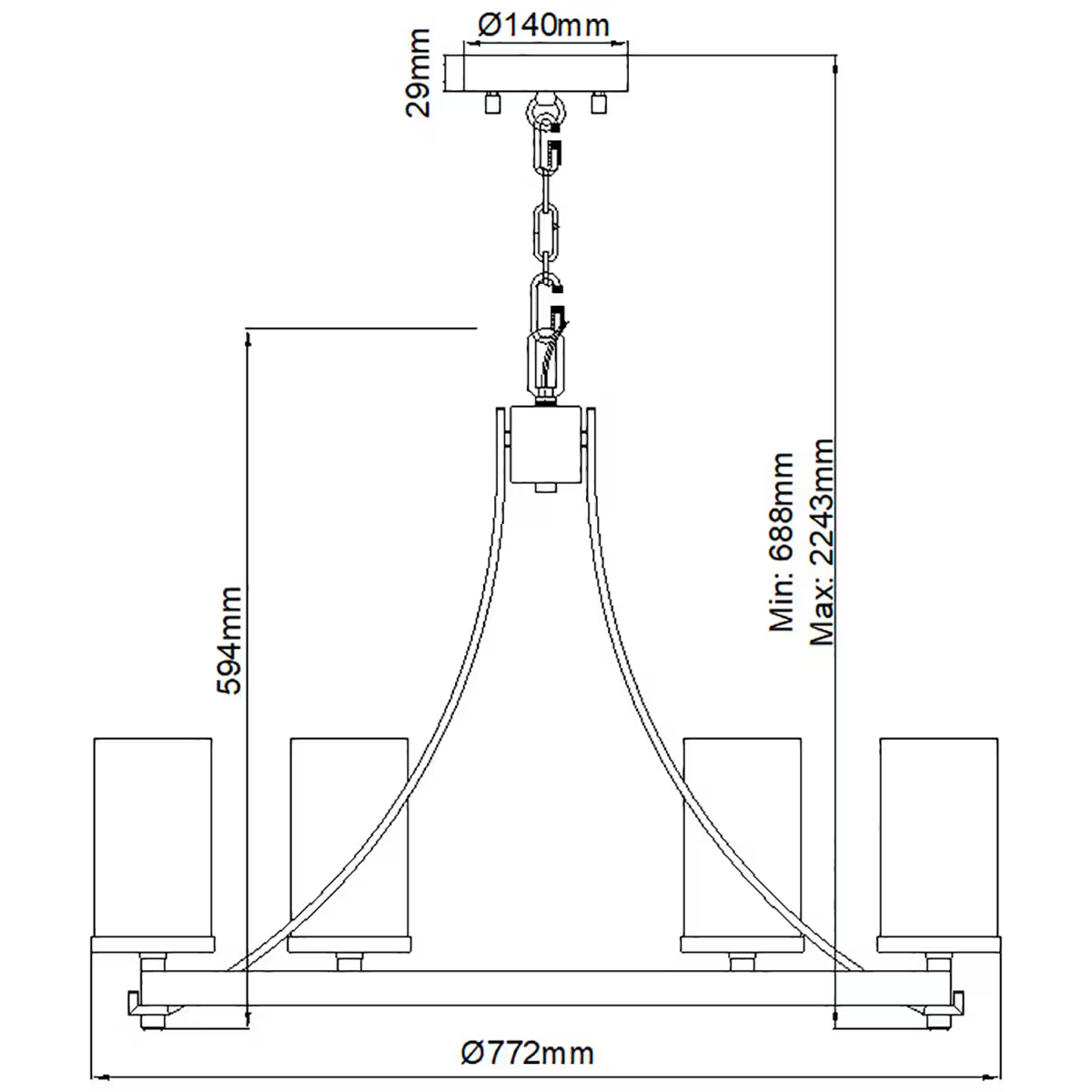 Angelo 6-Light Chandelier