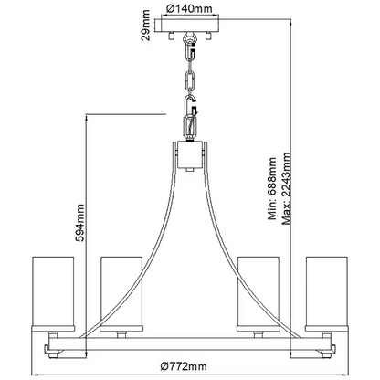 Angelo 6-Light Chandelier