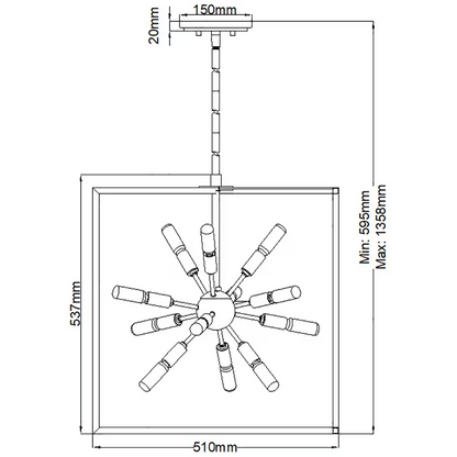 Aros 12-Light Pendant