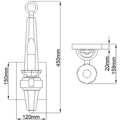 Ascher 2-Light Wall Light