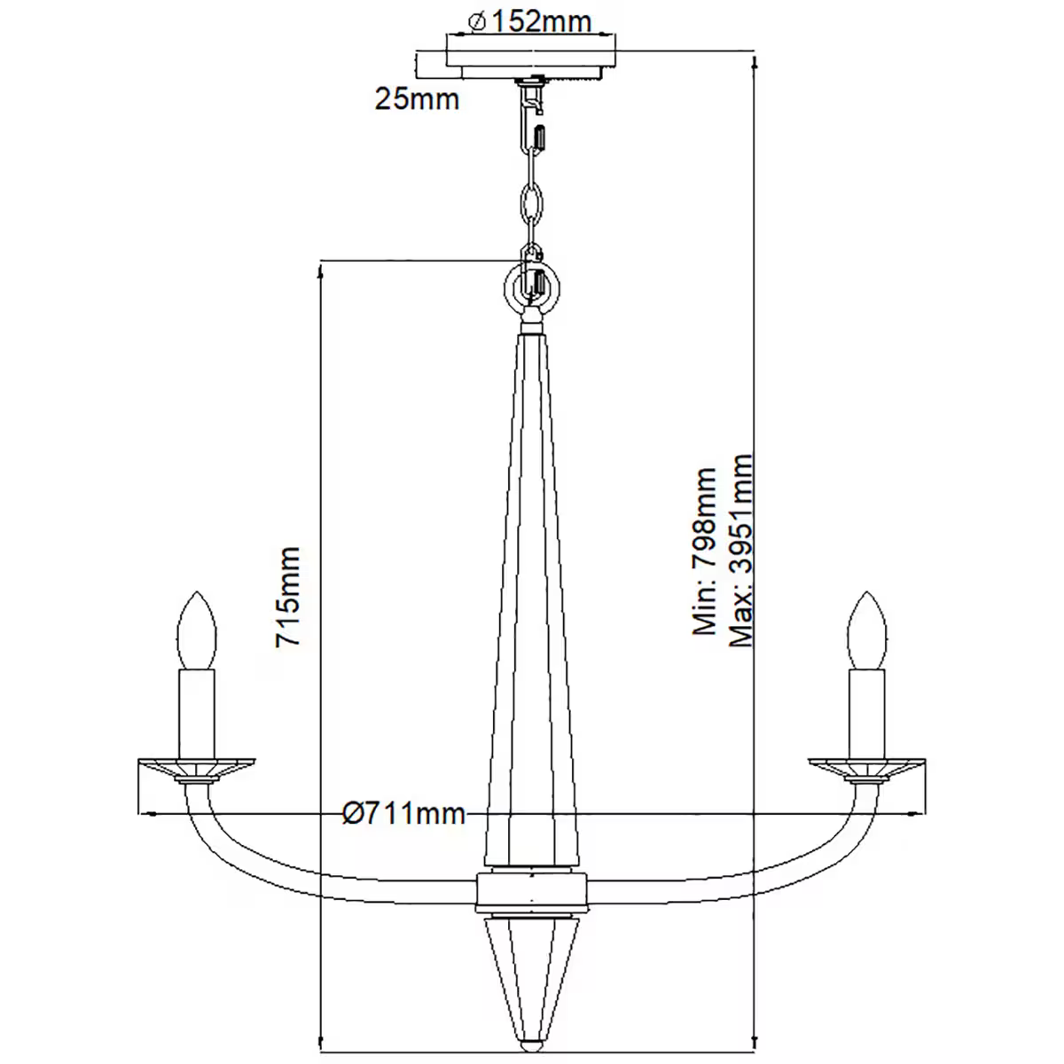 Ascher 6-Light Chandelier