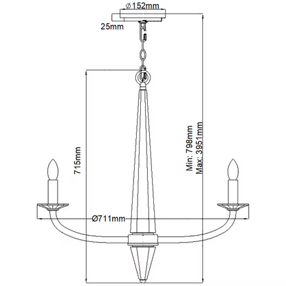 Ascher 6-Light Chandelier