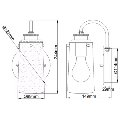Braelyn 1-Light Wall Light