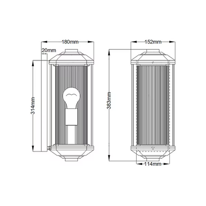 Castelle 1-Light Wall Lantern