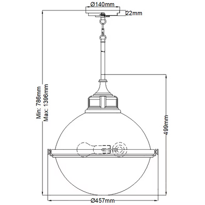 Fletcher 3-Light Pendant