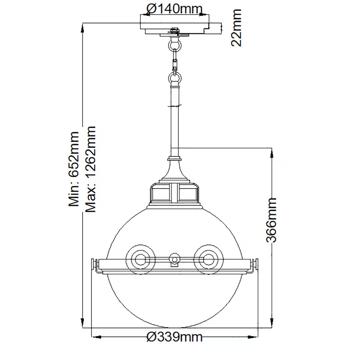 Fletcher 2-Light Pendant