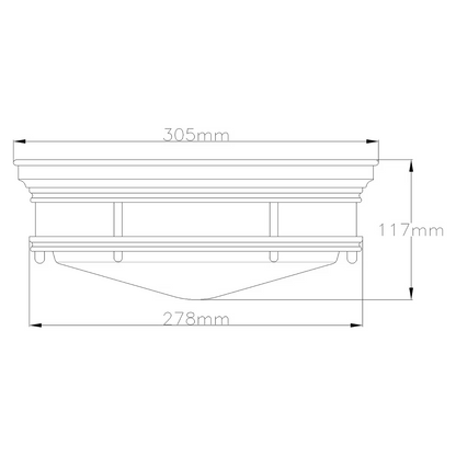 Hadrian 2-Light Flush Mount