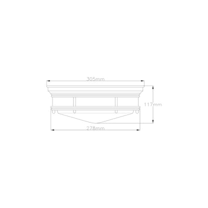Hadrian 2-Light Flush Mount