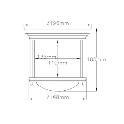 Hadrian 1-Light Flush Mount