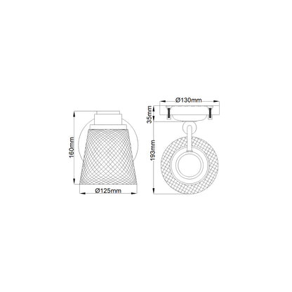 Hudson 1-Light Wall Light in Polished Chrome