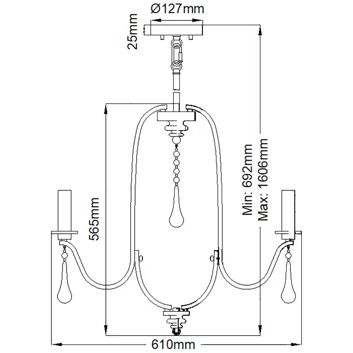Karlee 5-Light Chandelier