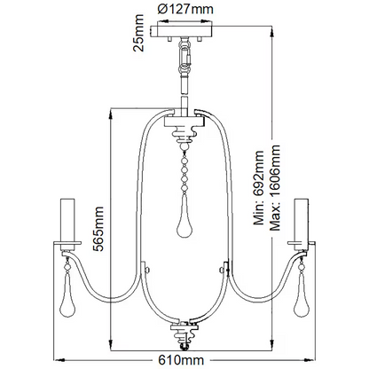 Karlee 5-Light Chandelier