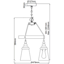 Loras 3-Light Pendant Chandelier