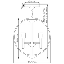 Mondo 3-Light Pendant Chandelier
