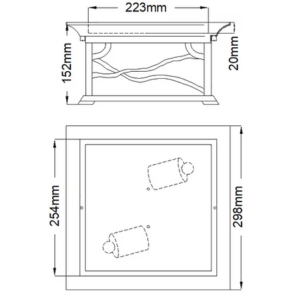 Morris 2-Light Flush Mount