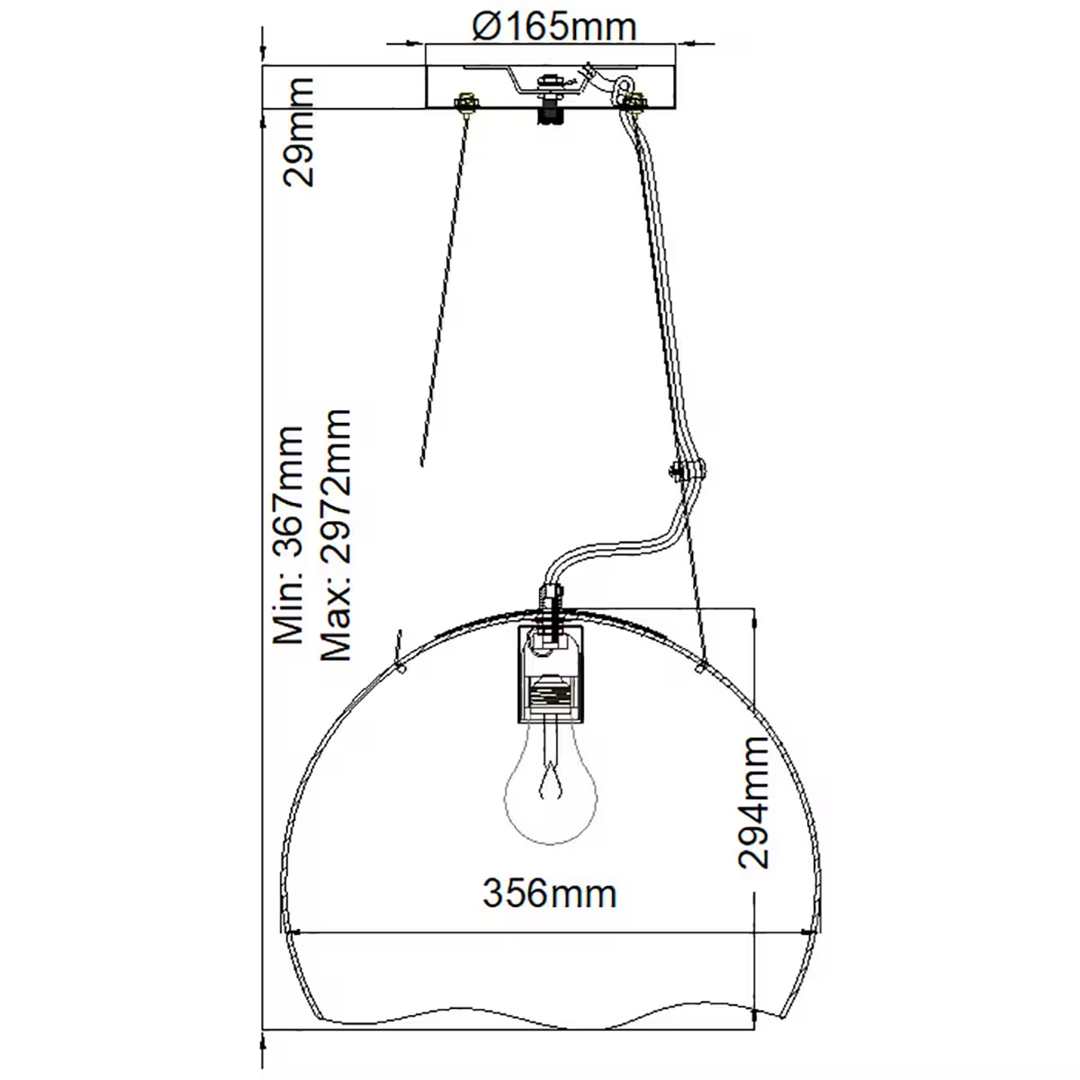Nula 1-Light Pendant