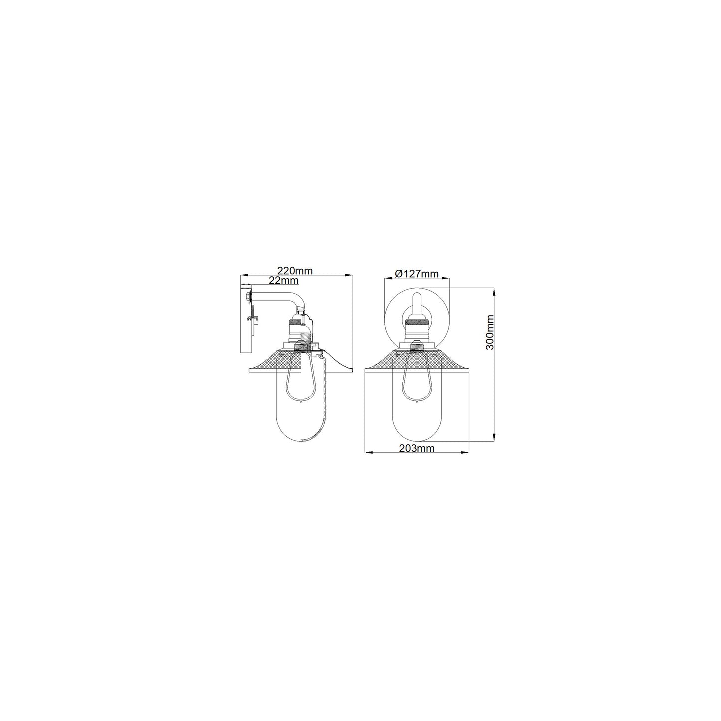 Rigby 1-Light Wall Light