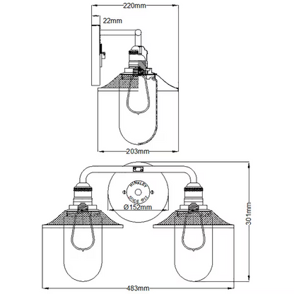 Rigby 2-Light Wall Light