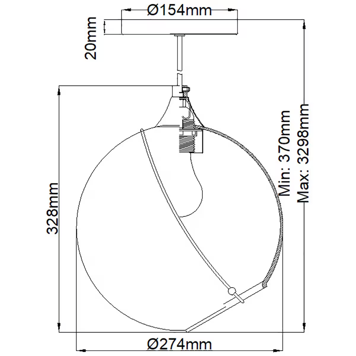 Skye 1-Light Pendant