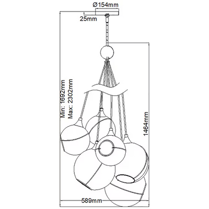 Skye 6-Light Pendant