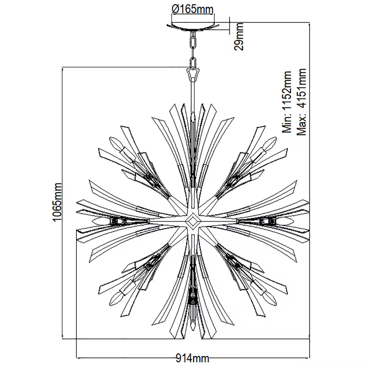 Vida 13-Light Pendant
