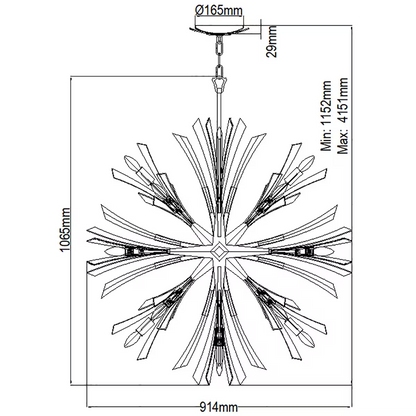 Vida 13-Light Pendant