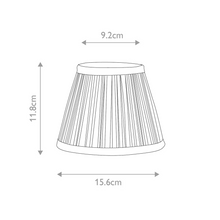 Clip Shades Mushroom Pleat Gold Chiffon Candle Shade