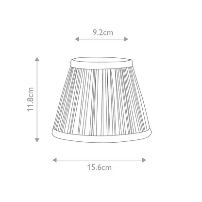 Clip Shades Mushroom Pleat Gold Chiffon Candle Shade