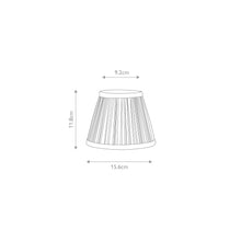 Clip Shades Pleated Grey Chiffon Candle Shade