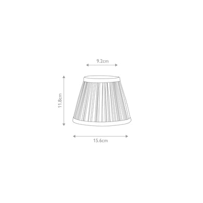 Clip Shades Pleated Grey Chiffon Candle Shade