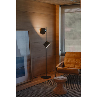 Tam Tam P2 Floor Lamp in Semi-Matt Black