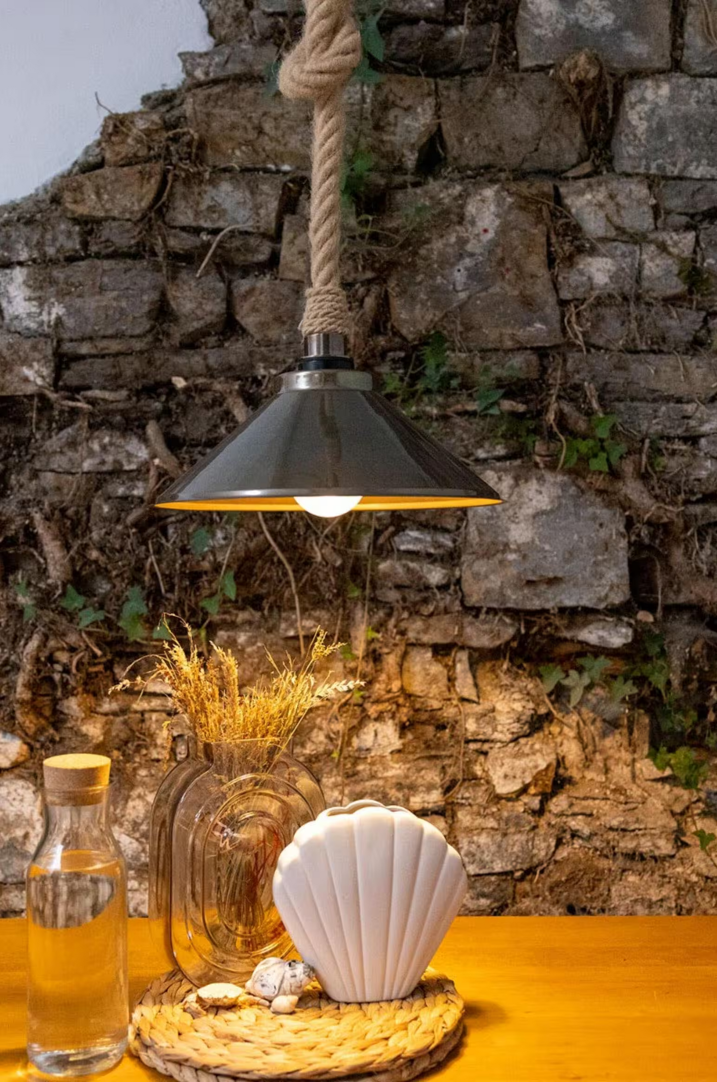 Naxos Jute Rope Pendant Light