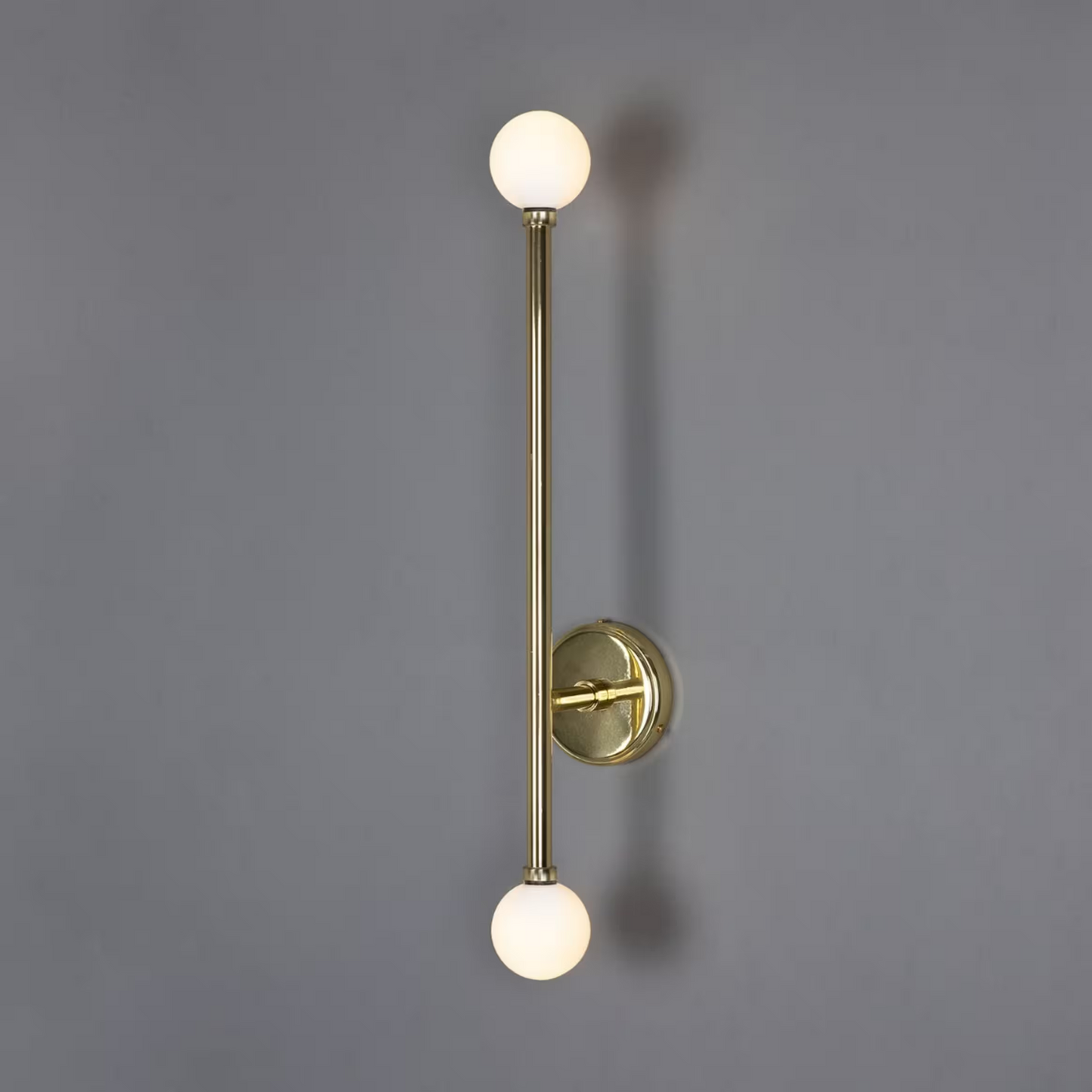 Gunning Double Globe Slim Bathroom Wall Light