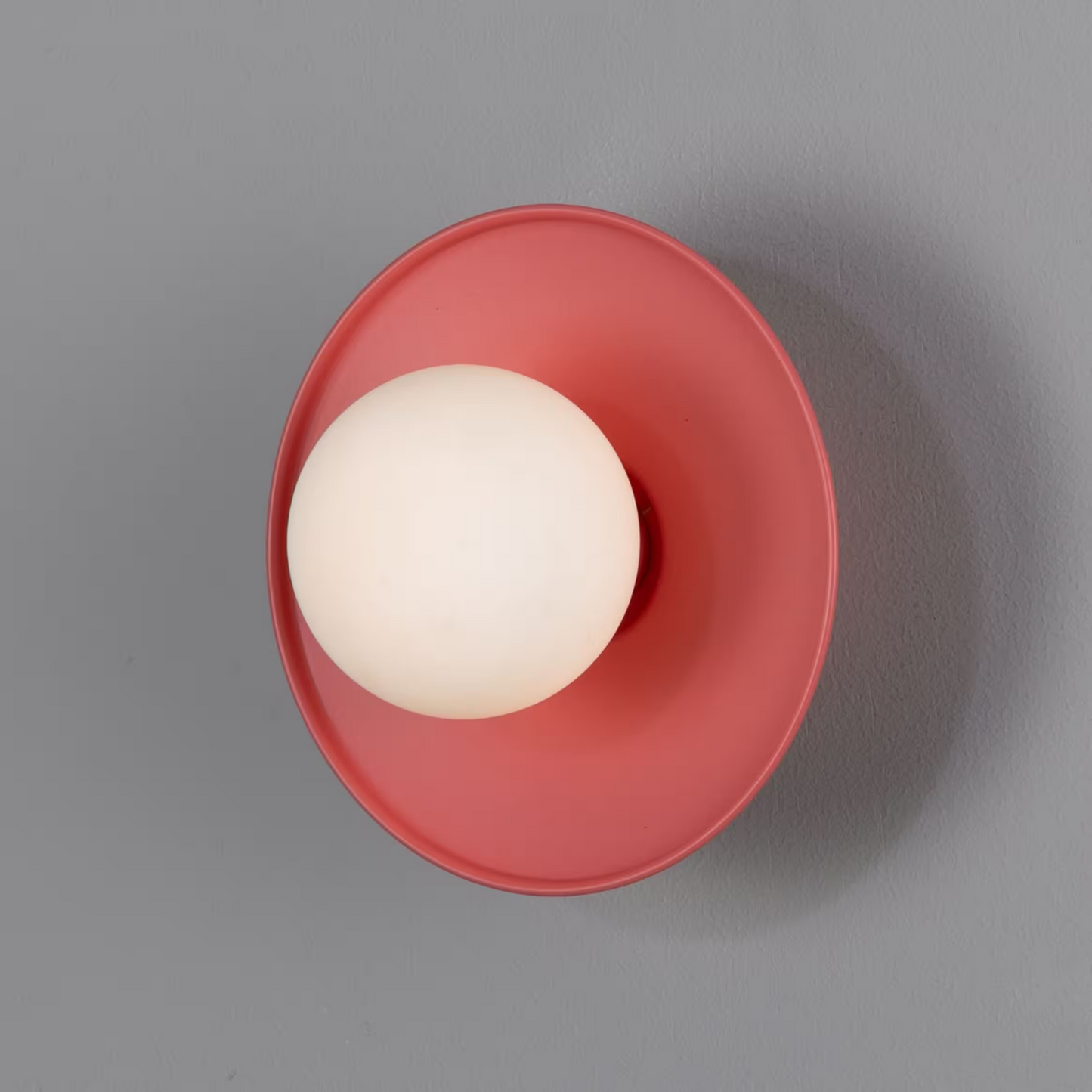 Aosta Brass Disc Bathroom Wall Light