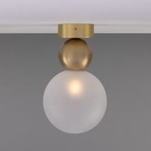 Helena Glass and Brass Ball Ceiling Light