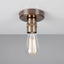 Devon Minimalist Brass Flush Ceiling Light