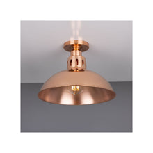 Berlin 30cm Vintage Copper Flush Ceiling Light