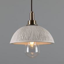 Kingii Ceramic Dome Bathroom Pendant Light