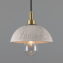 Kingii Ceramic Dome Bathroom Pendant Light