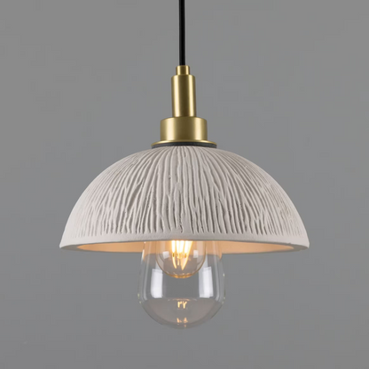 Kingii Ceramic Dome Bathroom Pendant Light