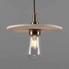 Bog Oak Organic Ceramic Disc Bathroom Pendant